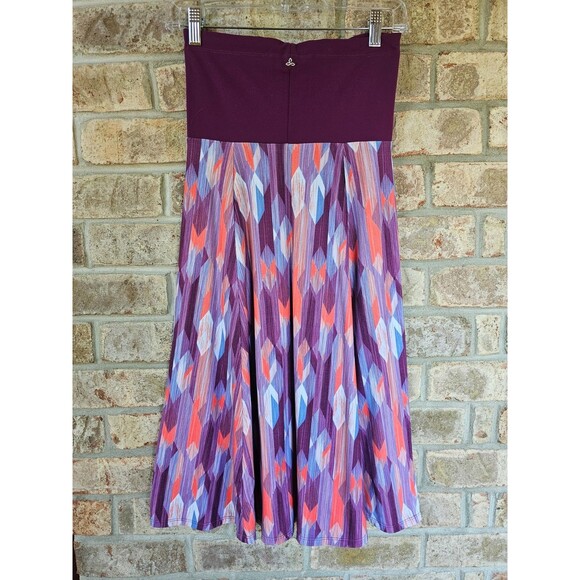 Prana Women's XS Solana Grapevine Gemstone Halter A-Line Dress Purple EUC - Picture 7 of 10